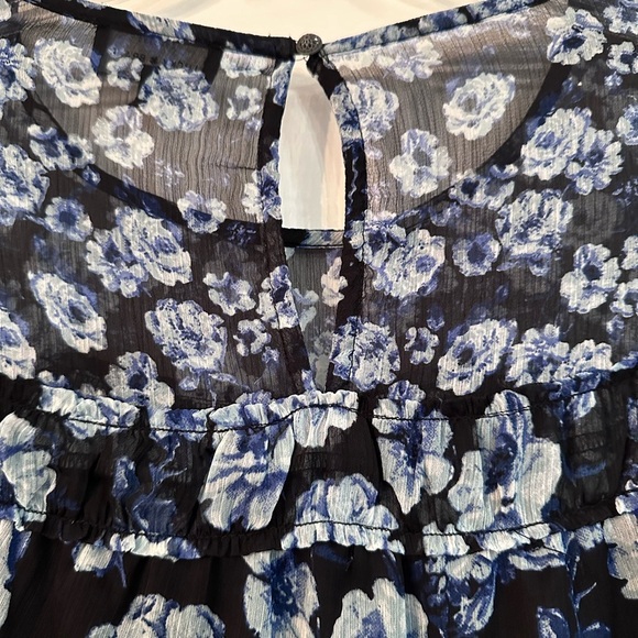 Lucky Brand Blue Floral Blouse - Picture 5 of 5